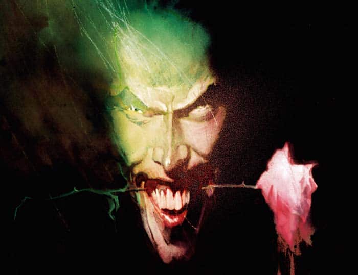 Joker and Batman DC Comics art by Bill Sienkiewicz