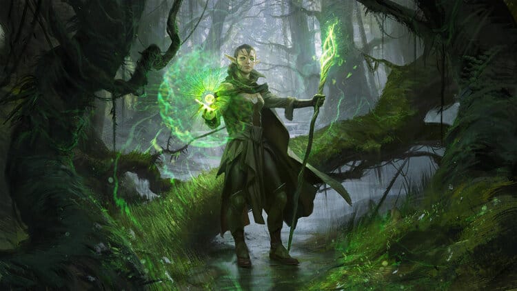 Magic the Gathering character design by concept artist, Wesley Burt