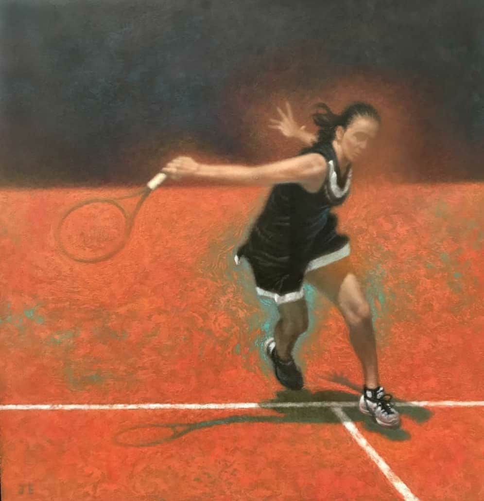 tennis player for illustration for beginners class
