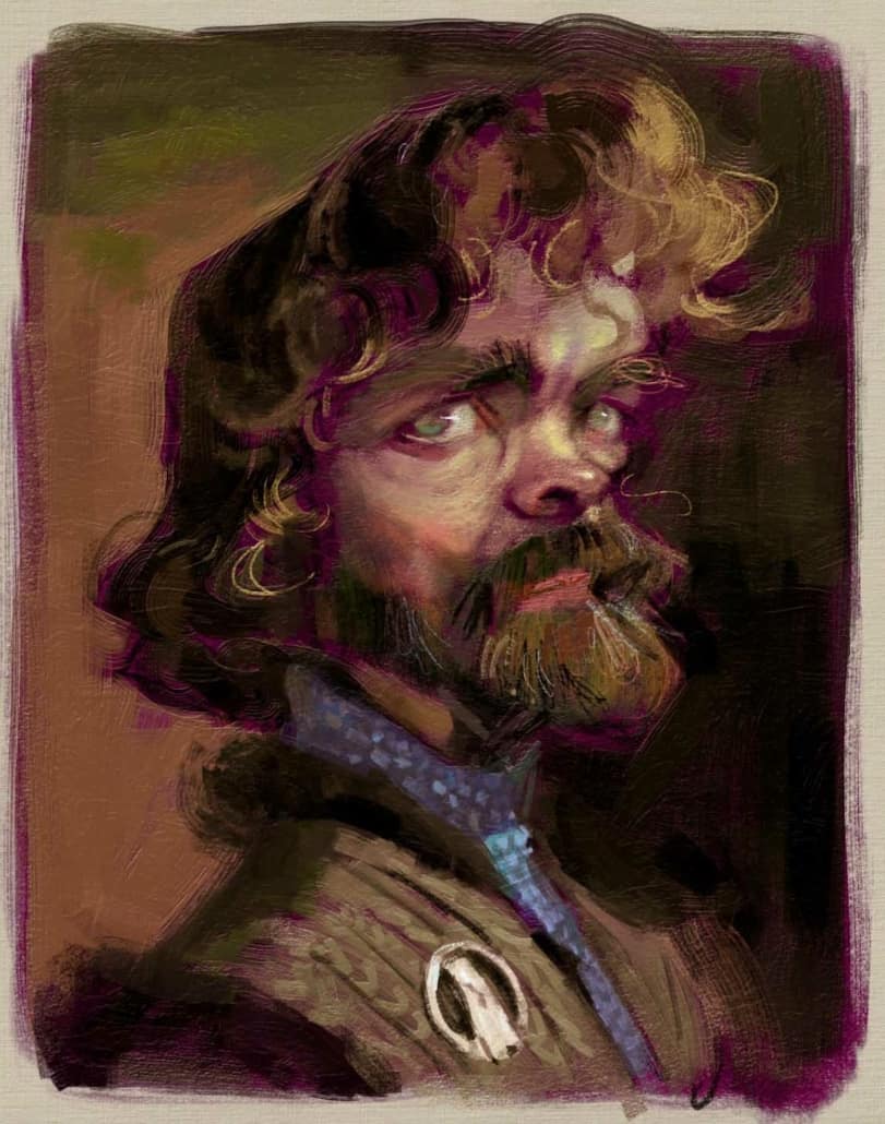 Digital painting of Tyrion Lannister from Game of Thrones by Audrey Benjaminsen