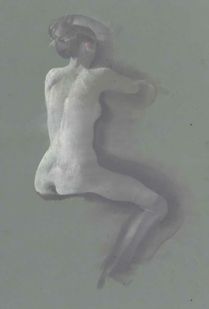 nude figure drawing by George Pratt
