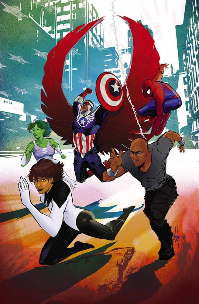 Comic book art by illustrator, writer, and painter, Afua Richardson