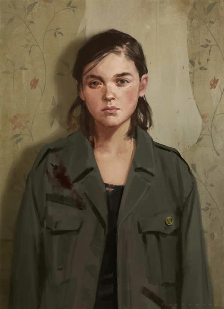 Character design art for The Last of Us