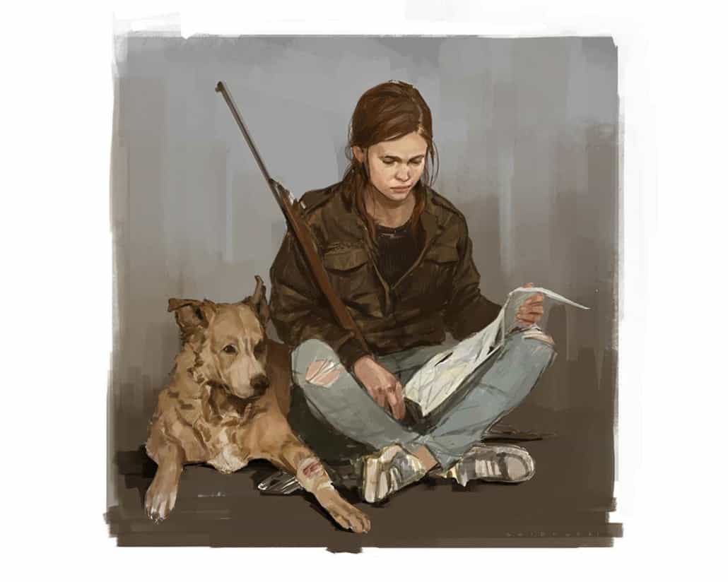 Digital concept art painting for Last of Us video game by Ashley Swidowski