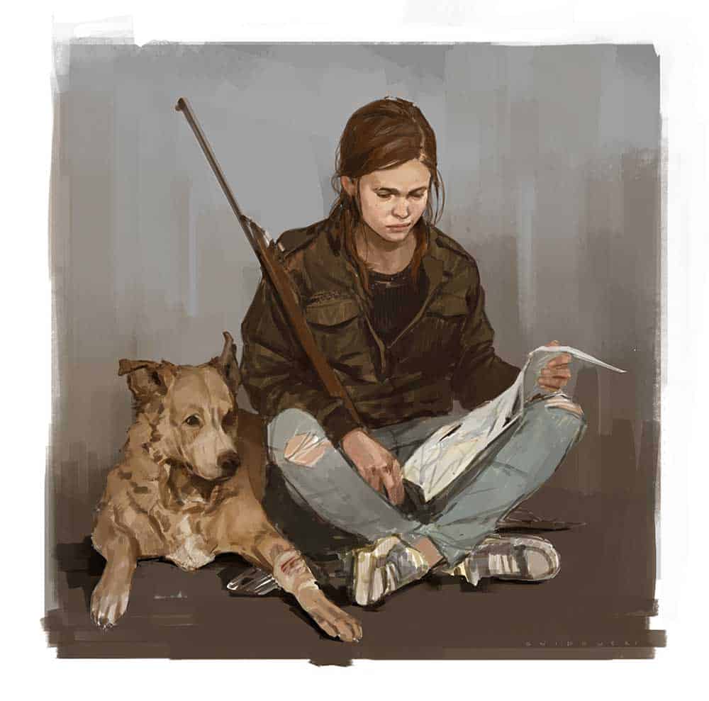 Character design for Naught Dog game, The Last of Us by Ashley Swidowski