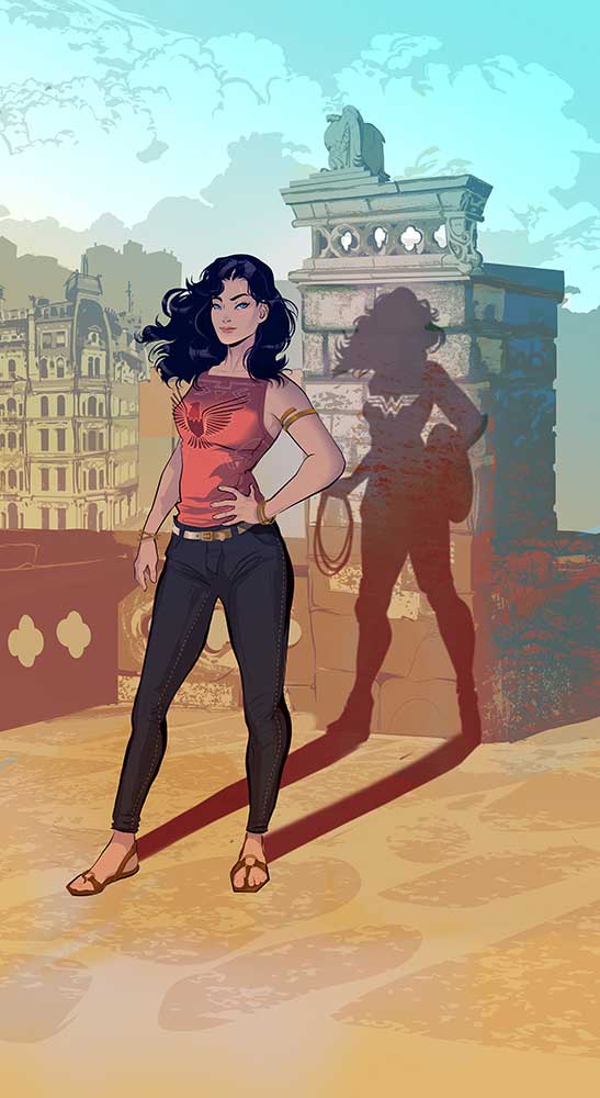 DC comics Wonder Woman art by comic book artist Afua Richardson