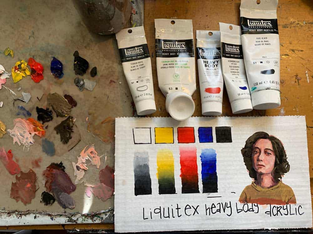 Liquitex Heavy Body Acrylic Paint Set test