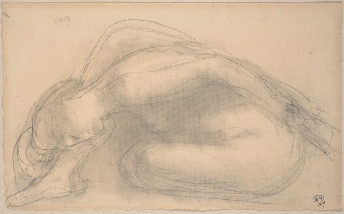 Loose drawing by artist, Auguste Rodin