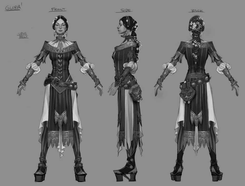 Character design by concept artist, Claire Hummel