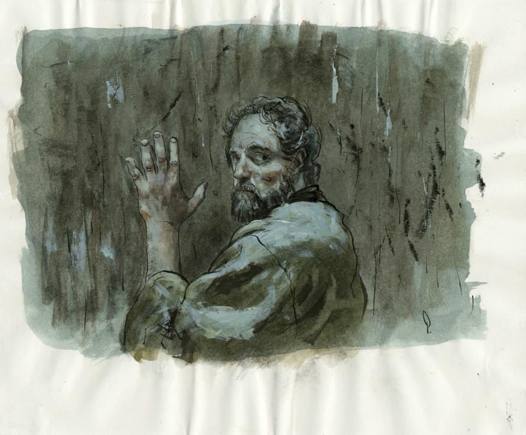 Book of Abraham watercolor painting by George Pratt