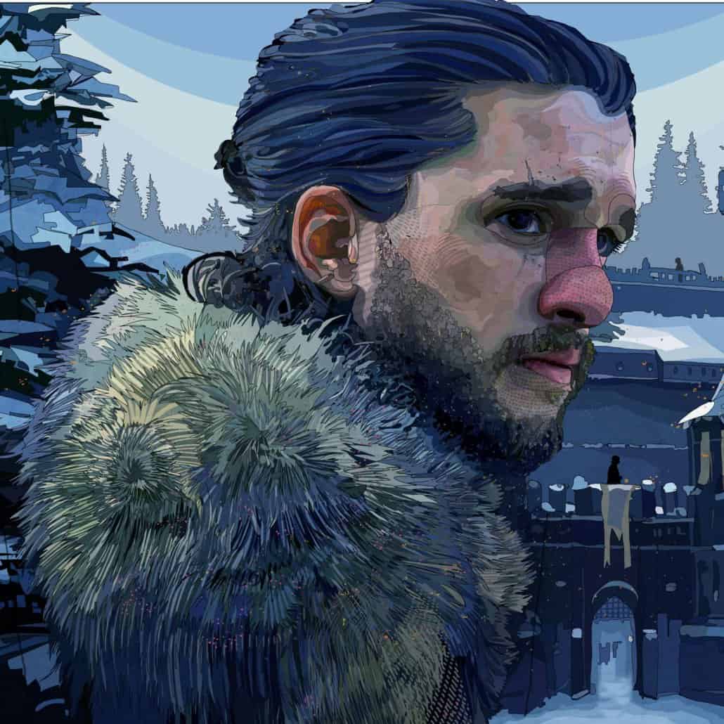 Jon Snow Game of Thrones art
